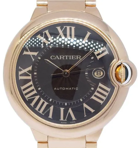 Cartier Ballon Bleu 2999 42mm Rose gold Brown