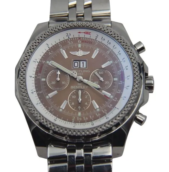 Breitling Bentley A44362 48mm Stainless steel Brown 4