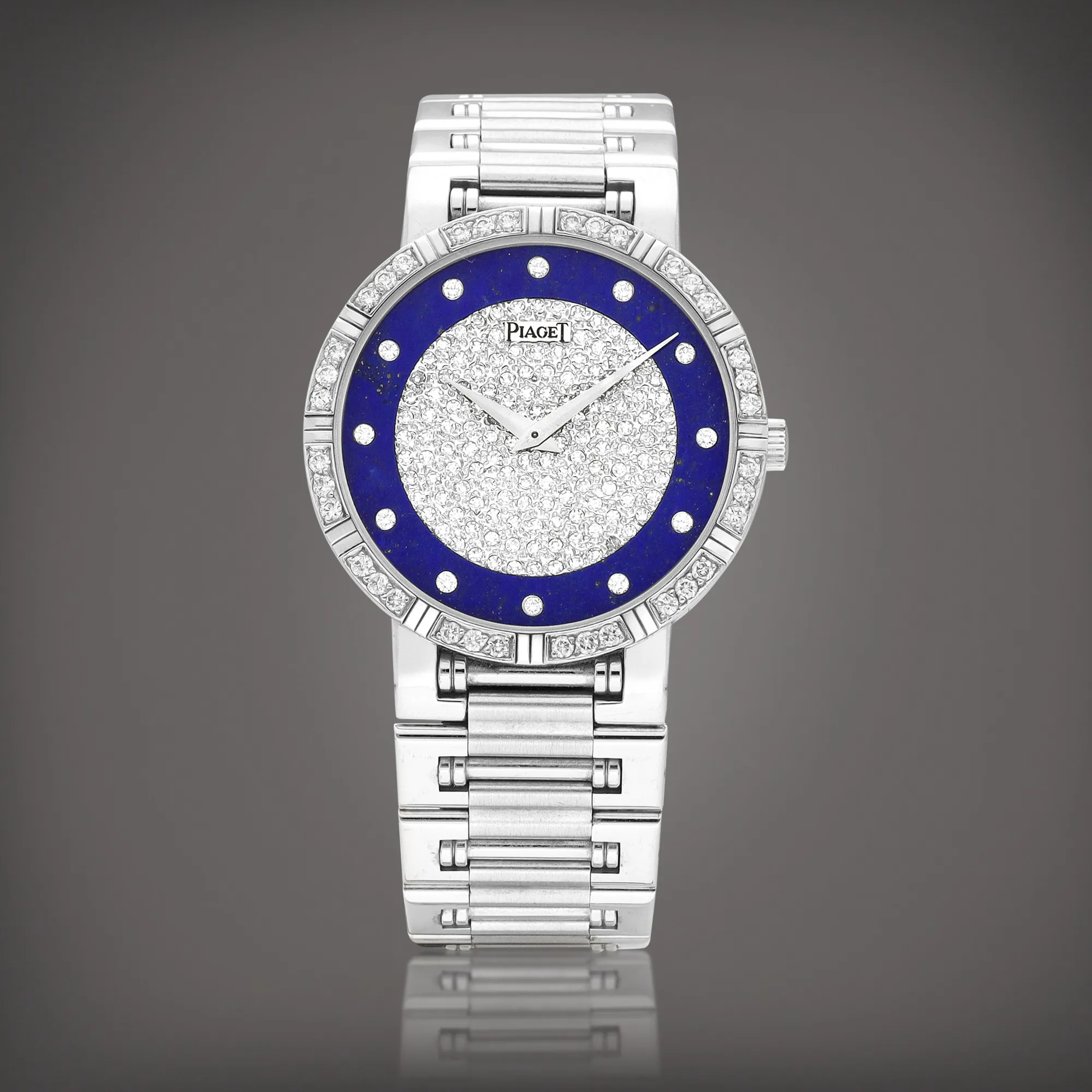 Piaget Dancer 94024 K81 31.5mm White gold Lapis lazuli