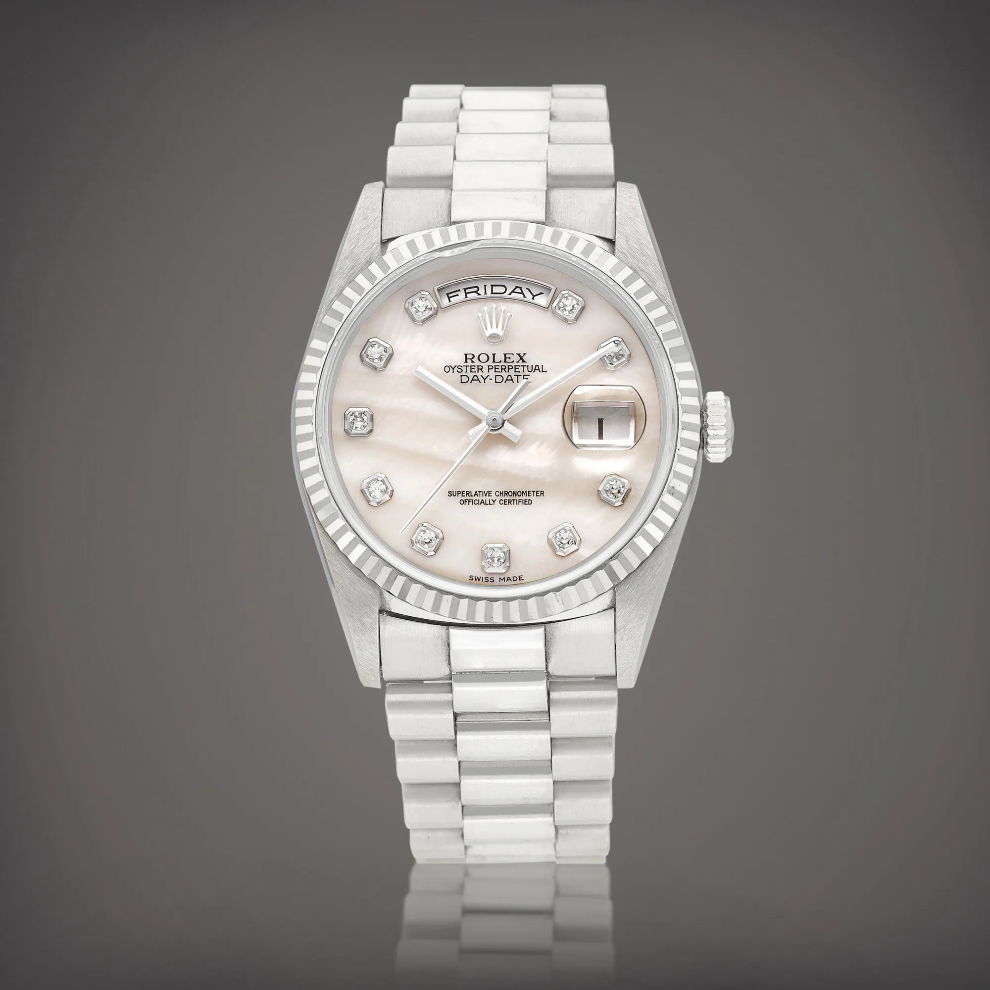 Rolex Day-Date 36 18239 36mm White gold Mother-of-pearl