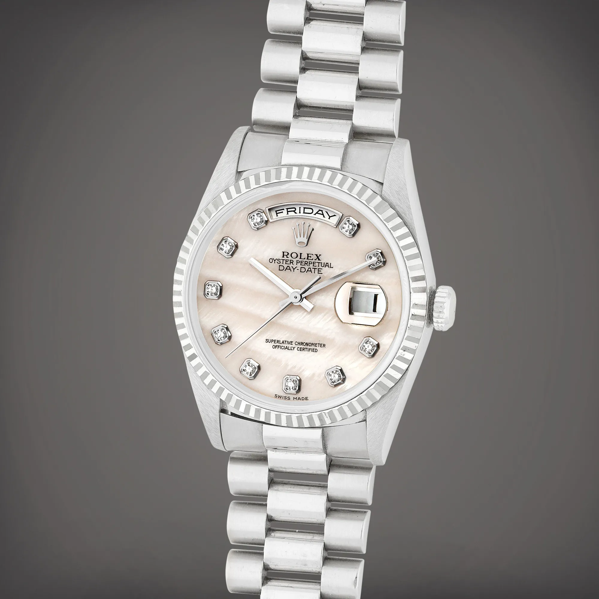 Rolex Day-Date 36 18239 36mm White gold Mother-of-pearl 1