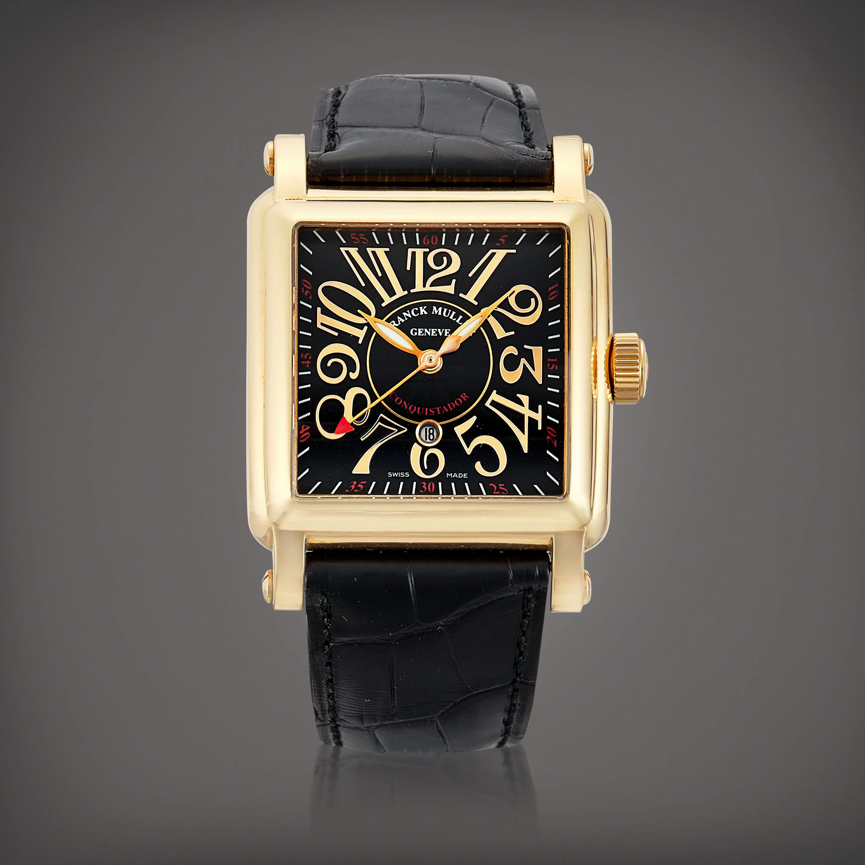 Franck Muller Conquistador Cortez 10000 M SC 47mm Yellow gold Black