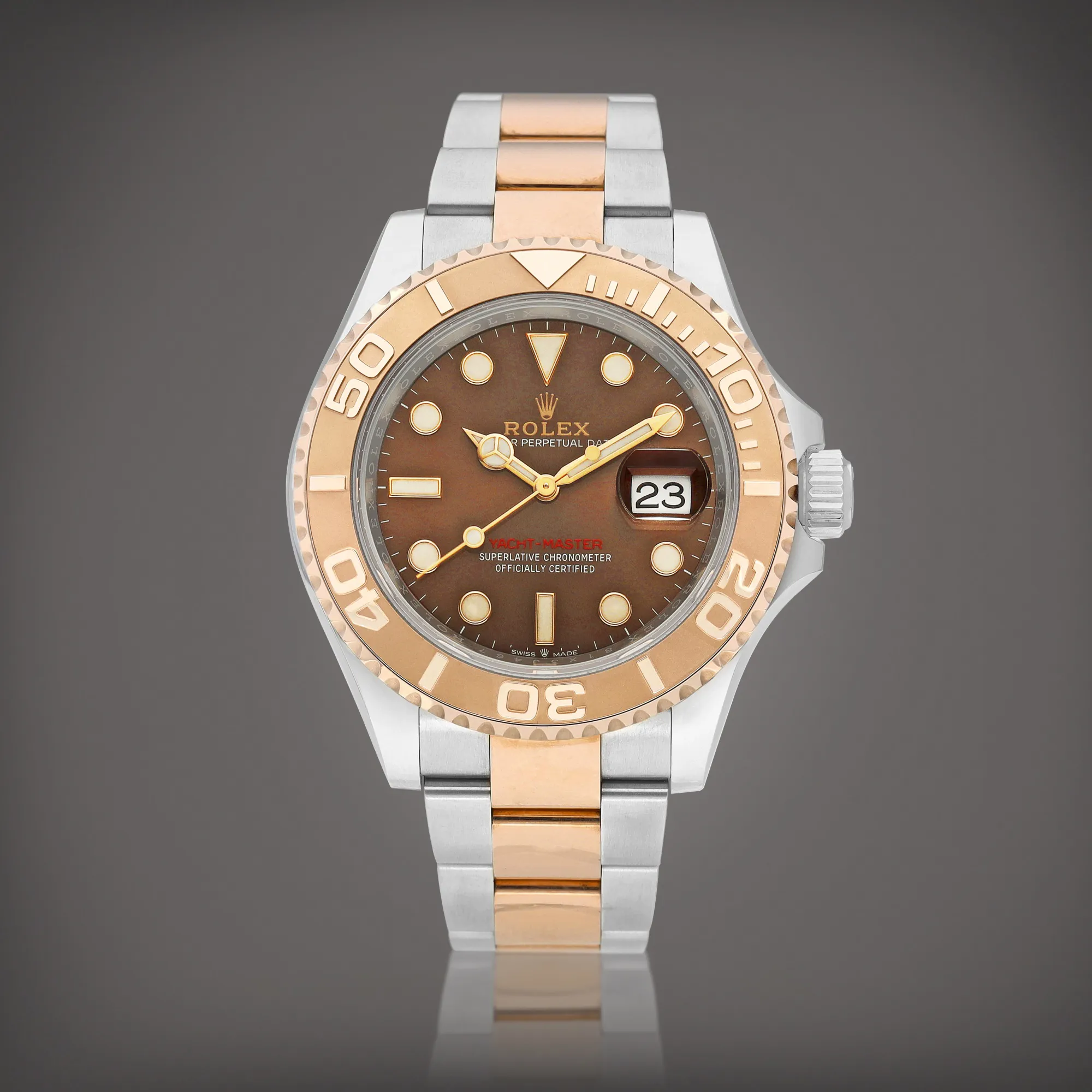 Rolex Yacht-Master 40 126621 40mm Rose gold and Stainless steel Brown