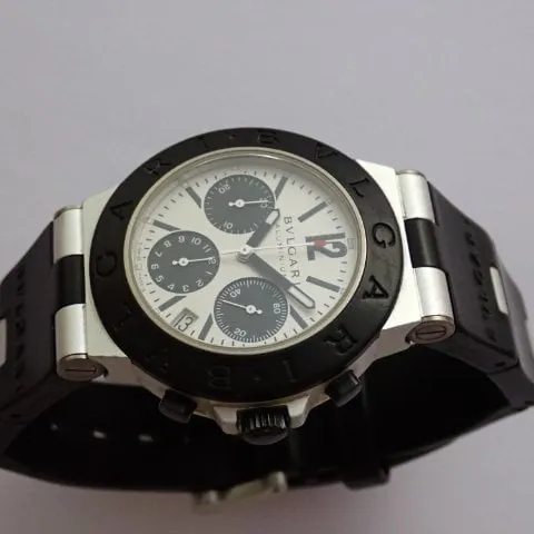 Bulgari Diagono AC 38 TA 38mm Aluminium Silver