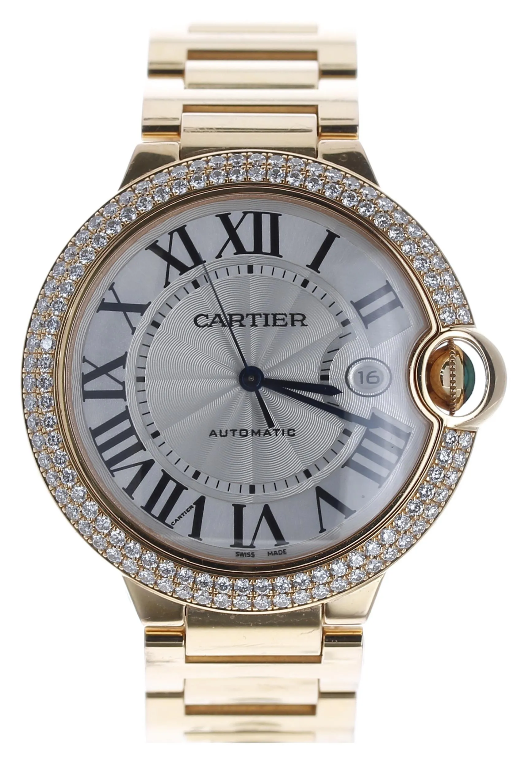 Cartier Ballon Bleu 2999 42mm Rose gold Silver