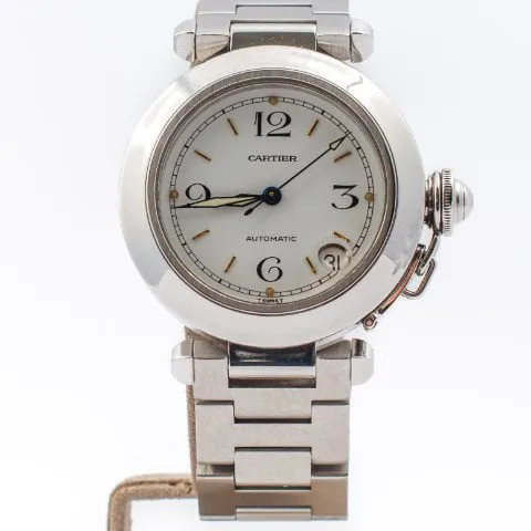 Cartier Pasha 2324 35mm Stainless steel White