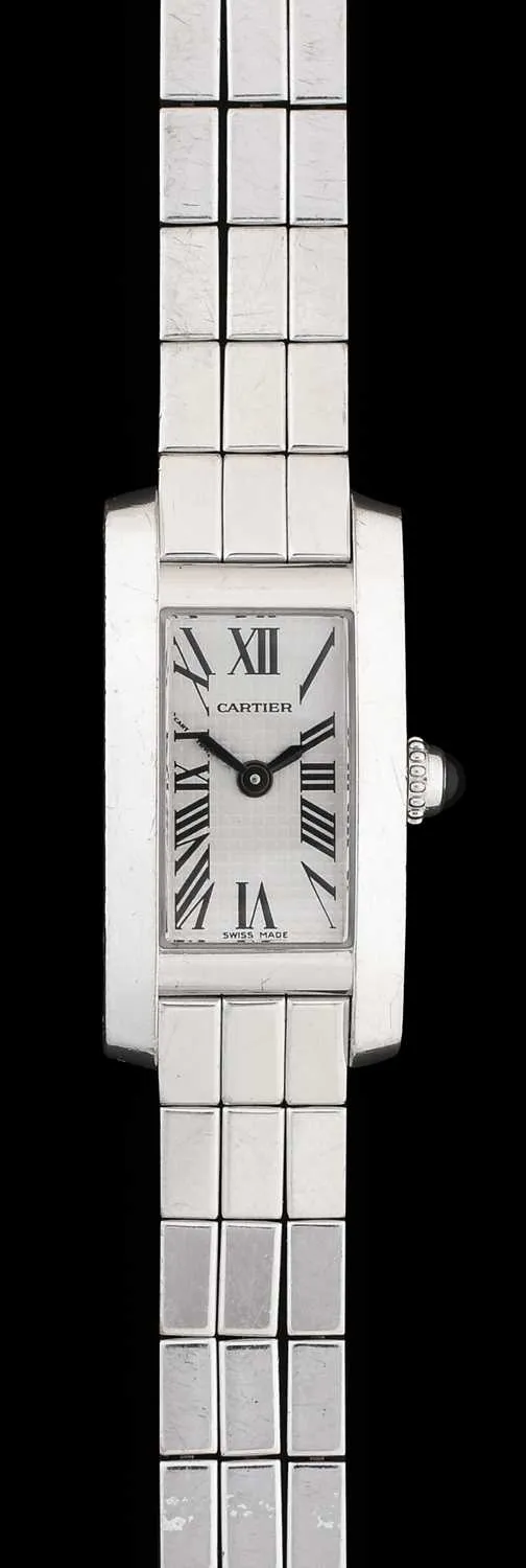 Cartier Tank 2544 15mm White gold Silver