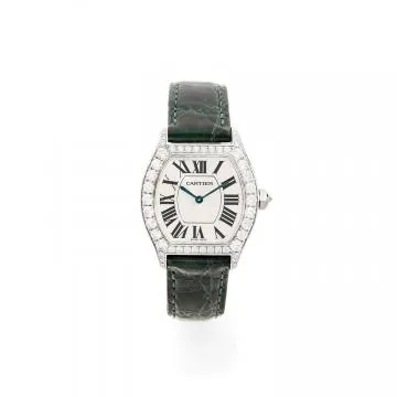 Cartier Tortue 2644 28mm White gold White