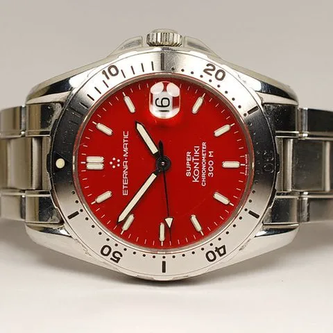 Eterna Super Kontiki 1579.41. 39mm Stainless steel Red