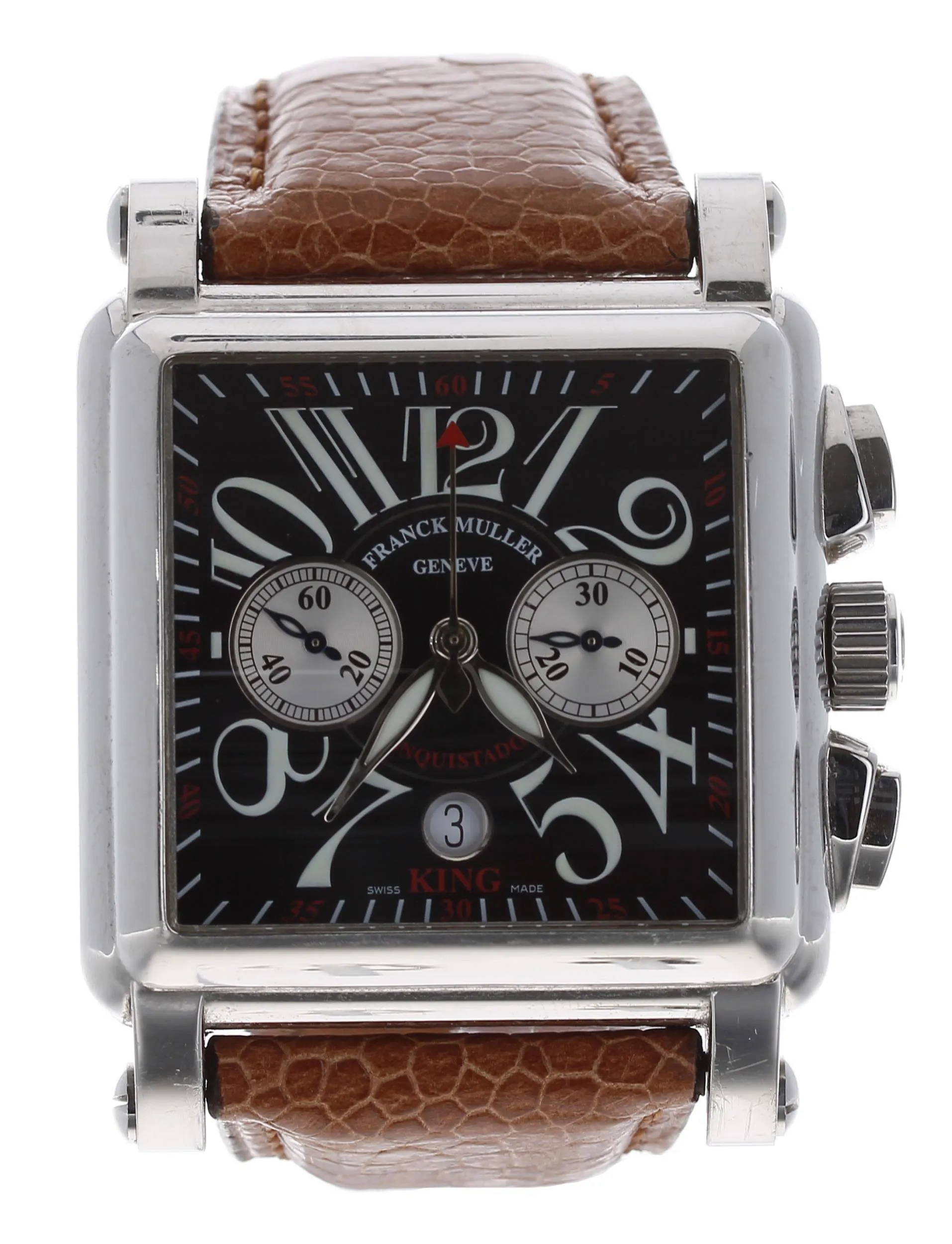 Franck Muller Conquistador Cortez 10000 K CC 45mm Stainless steel Black