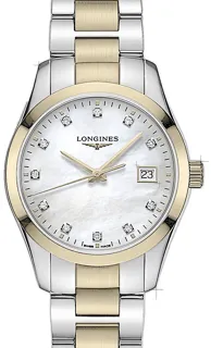 Longines Conquest L33763877 Stainless steel White