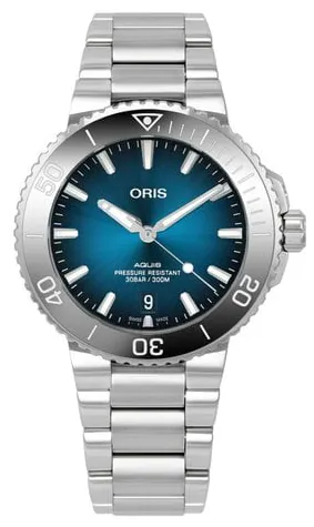 Oris Aquis 01 733 7732 4155-07 8 21 05PEB 39mm Stainless steel Blue