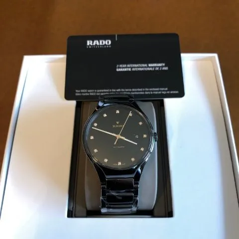 Rado True R27056732 40mm Black ceramic Black