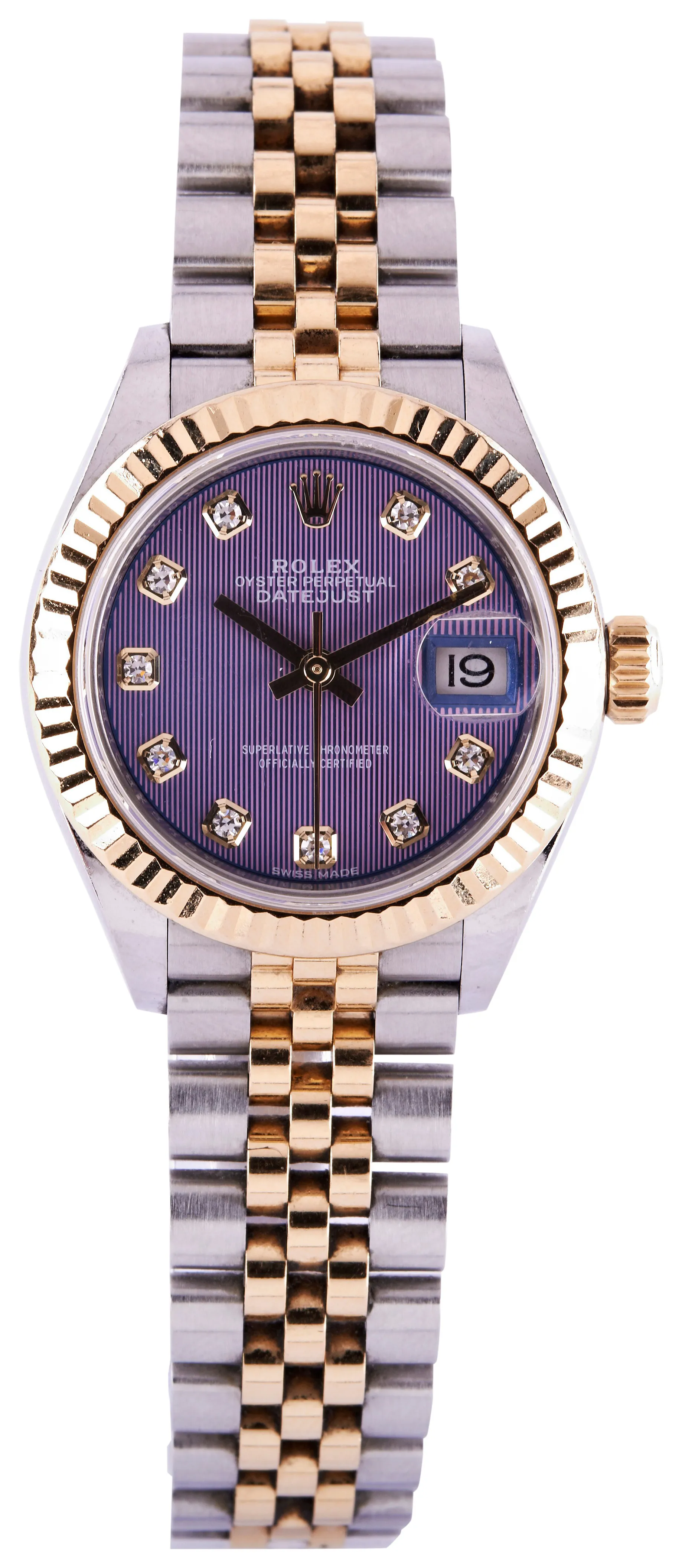 Rolex Lady-Datejust 279173 28mm Yellow gold and Stainless steel and PVD Lavender