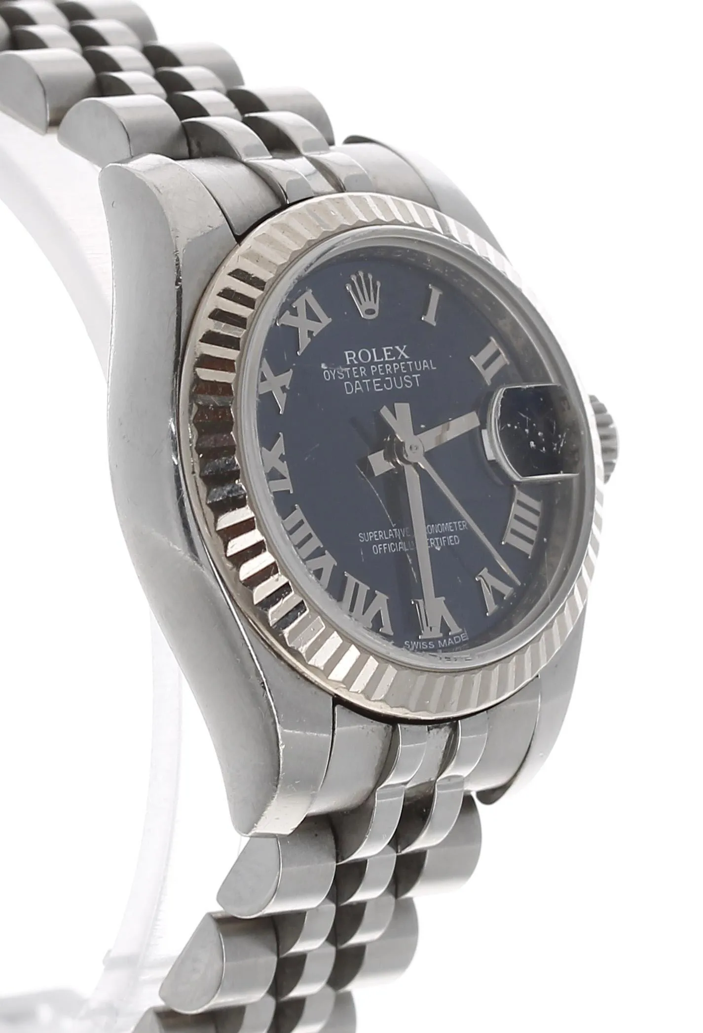 Rolex Lady-Datejust 179174 26mm White gold Blue 2