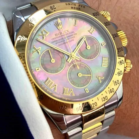 Rolex Daytona 116523 40mm Yellow gold and Stainless steel MOP