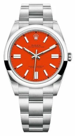 Rolex Oyster Perpetual 41 124300 41mm Stainless steel Red