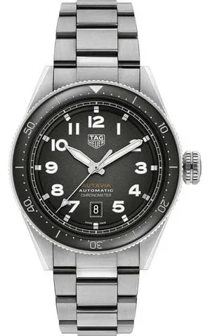 TAG Heuer Autavia WBE5114.EB0173 42mm Stainless steel Black