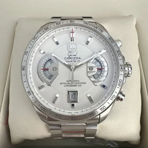 TAG Heuer Grand Carrera CAV511B 43mm Stainless steel White