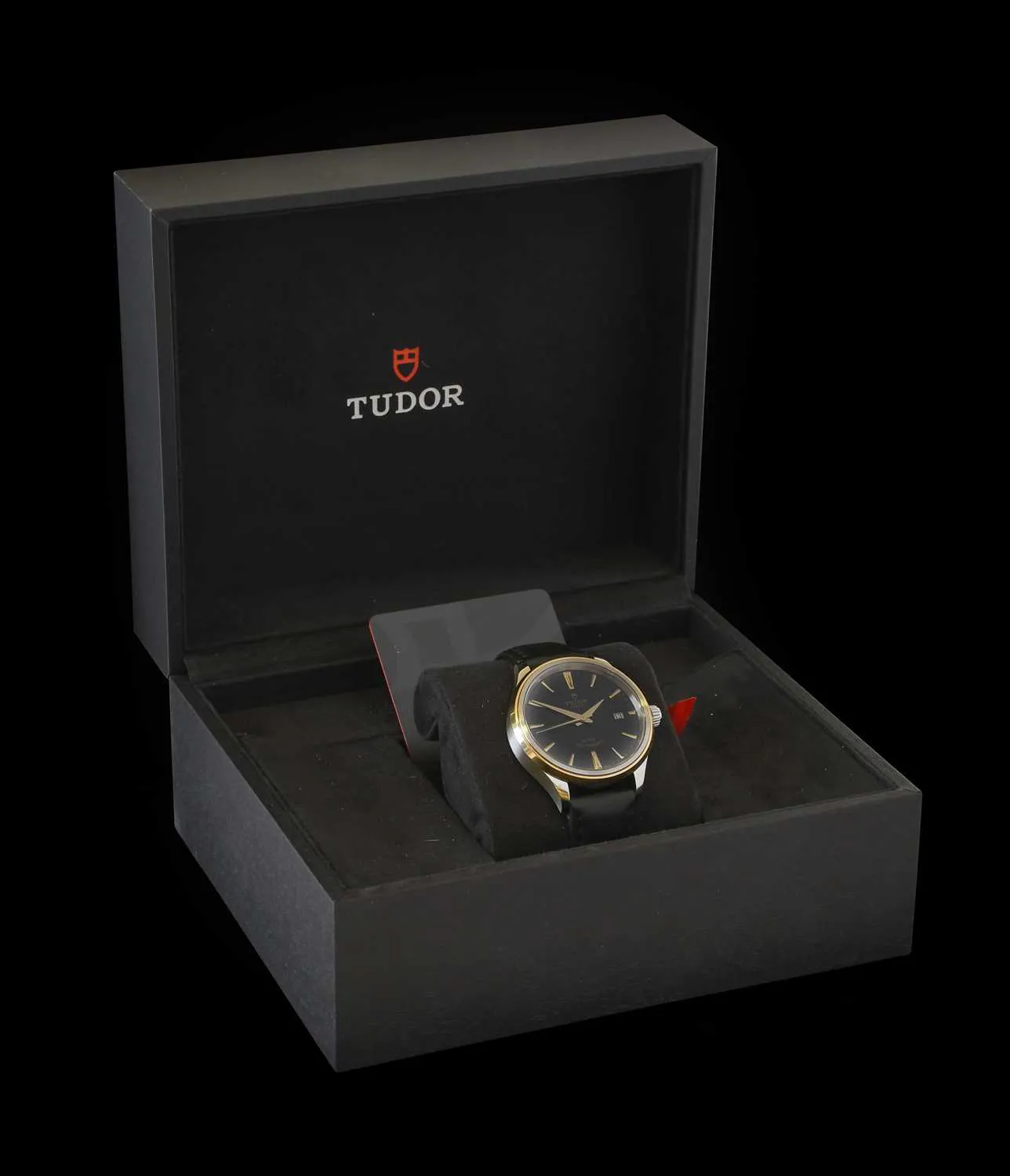 Tudor Style 12503 38mm Yellow gold and Stainless steel Black 1