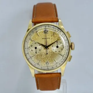 Zenith Chronograph 16518 36.5mm Yellow gold Champagne