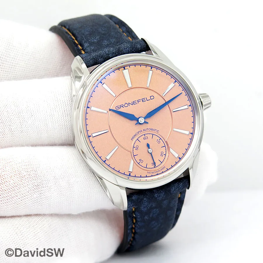 Grönefeld 1941 Principia PRINC-SS-SA 39mm Stainless steel Salmon