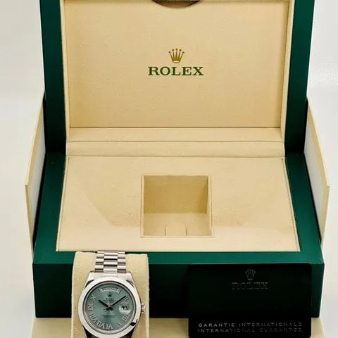 Rolex Day-Date II 218206 41mm Platinum Blue