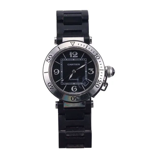 Cartier Pasha 2790 40mm Stainless steel Black 1
