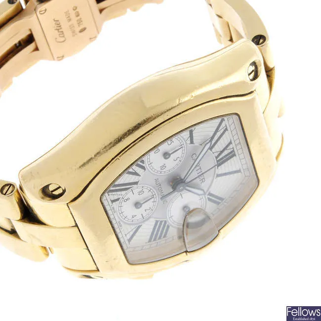 Cartier Roadster 2619 40mm Yellow gold Silver 3