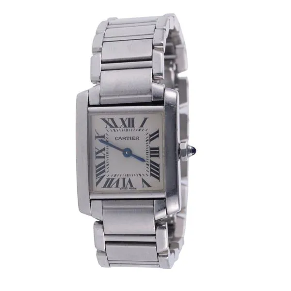 Cartier Tank 2384 21mm Stainless steel White