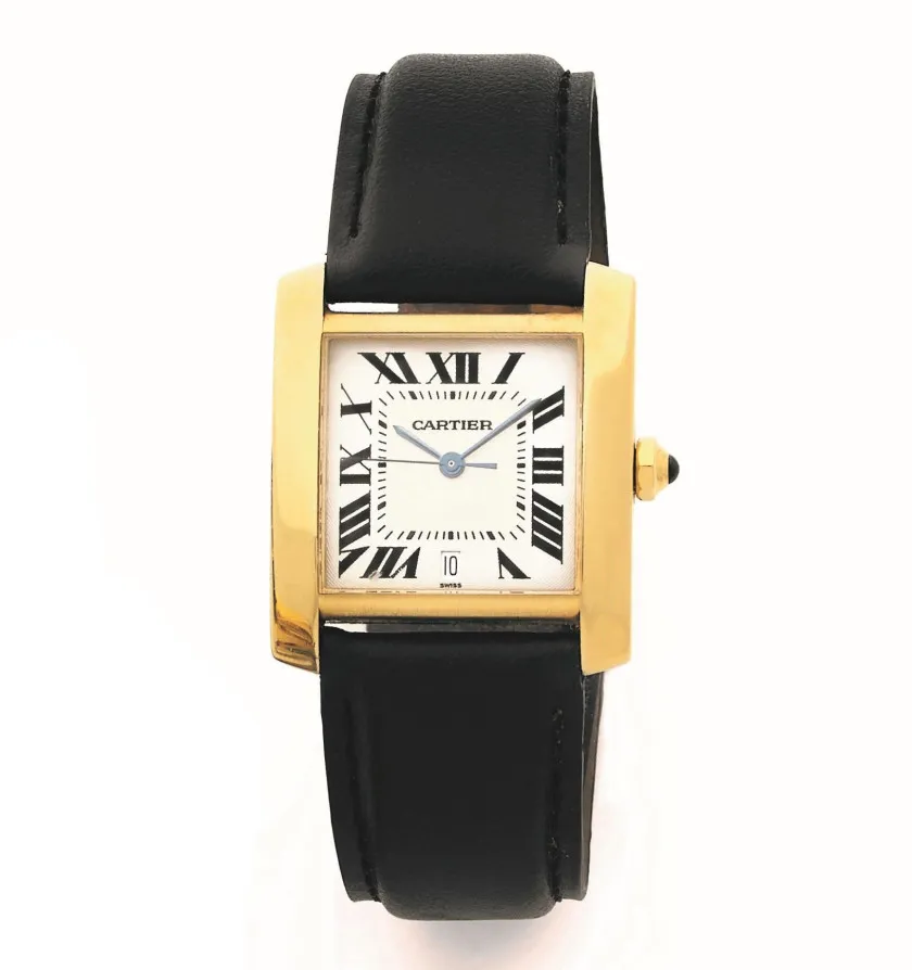 Cartier Tank 1840 28mm Yellow gold White