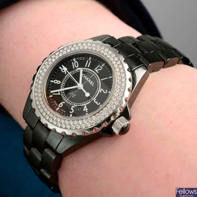 Chanel J12 H0949 34mm Diamond Black 4