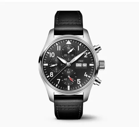 IWC Pilot IW388111 41mm Stainless steel Black