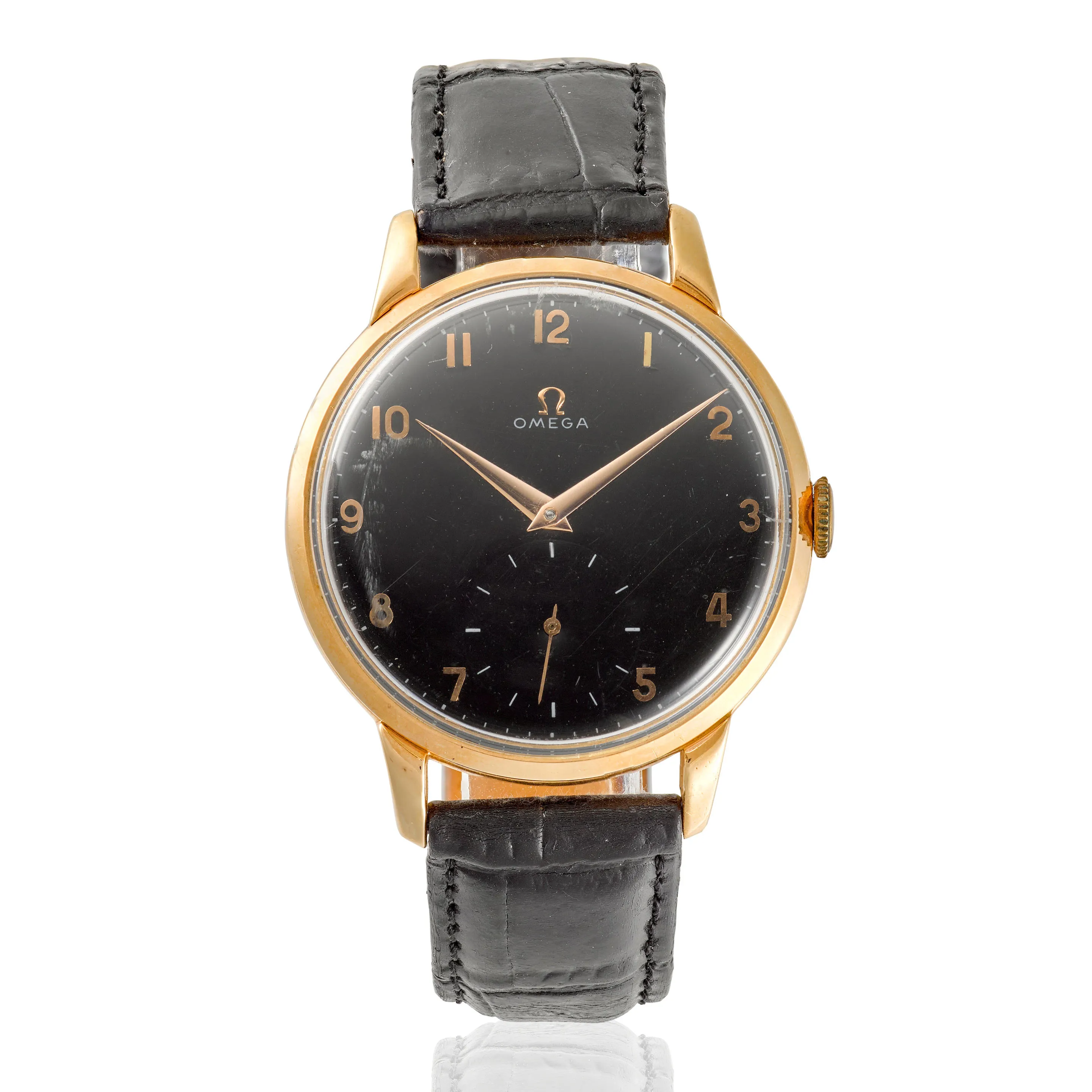 Omega De Ville 2687 38mm Rose gold Black