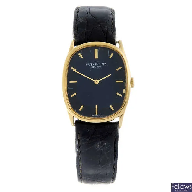 Patek Philippe Ellipse 3846 27mm Yellow gold Blue