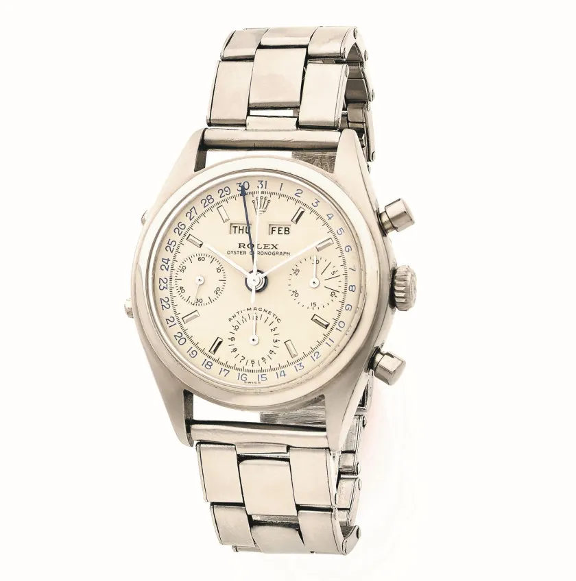 Rolex Chronograph 6036 36mm Stainless steel Cream