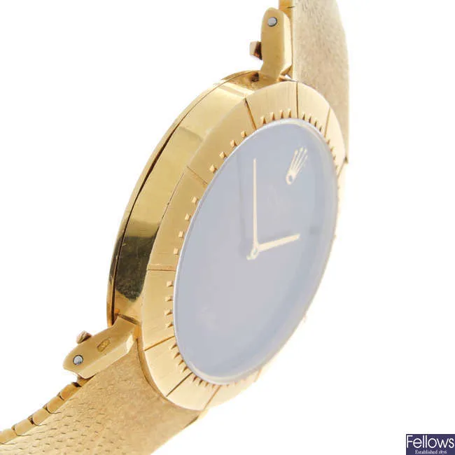 Rolex Cellini 4083 32mm Yellow gold Brown 1