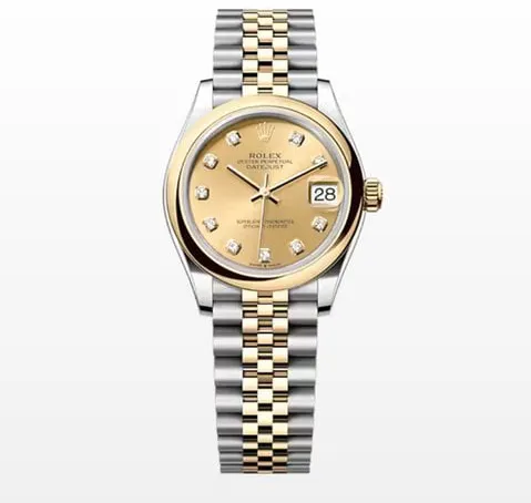 Rolex Datejust 31 278243 31mm Yellow gold and Stainless steel Champagne