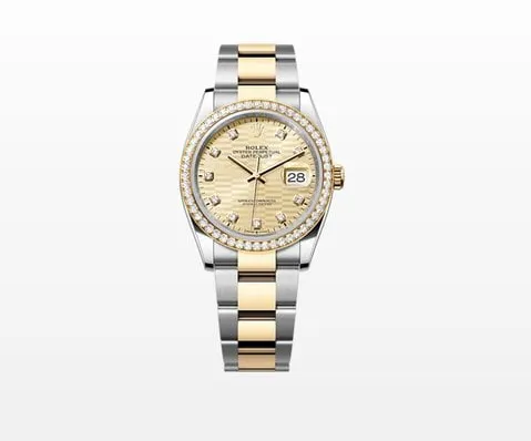 Rolex Datejust 36 126283RBR 36mm Yellow gold and Stainless steel Champagne