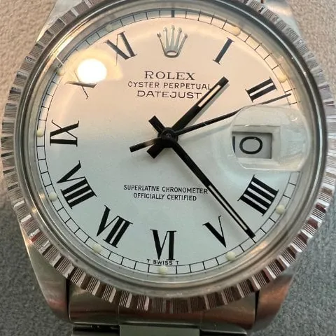 Rolex Datejust 36 16030 36mm Stainless steel White