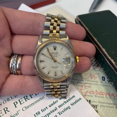 Rolex Datejust 6305 36mm Yellow gold and Stainless steel Silver