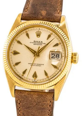 Rolex Datejust 36 6605 36mm Yellow gold Silver