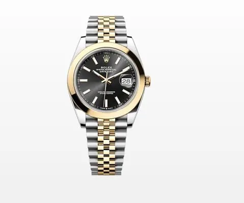 Rolex Datejust 41 126303 41mm Yellow gold and Stainless steel Black