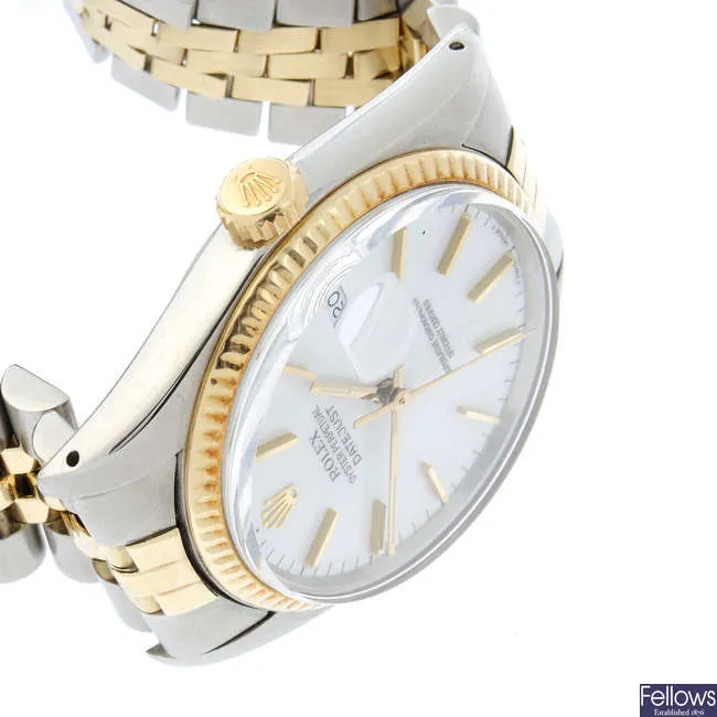 Rolex Datejust 36 16013 36mm Yellow gold and stainless steel White 1