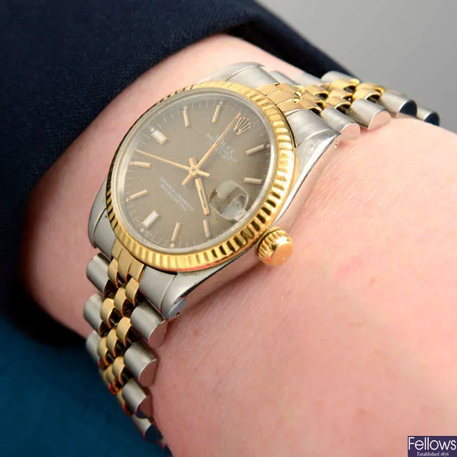 Rolex Datejust 31 68240 30mm Yellow gold and Stainless steel Brown 3