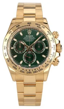 Rolex Daytona 116508 40mm Yellow gold Green