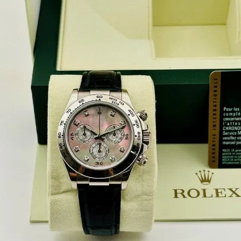 Rolex Daytona 116519 40mm White gold Mother-of-pearl