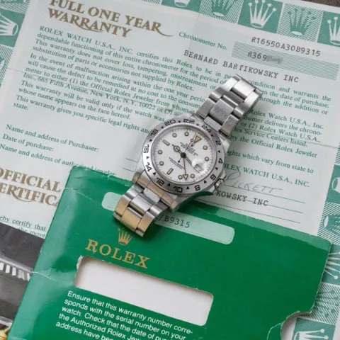 Rolex Explorer II 16550 40mm Stainless steel White