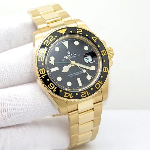 Rolex GMT-Master II 116718LN 40mm Yellow gold Black