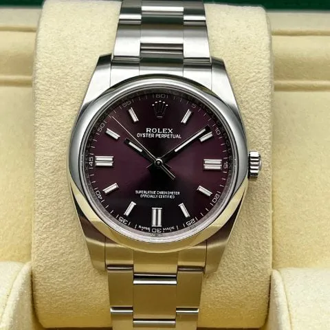 Rolex Oyster Perpetual 36 116000 36mm Stainless steel Purple